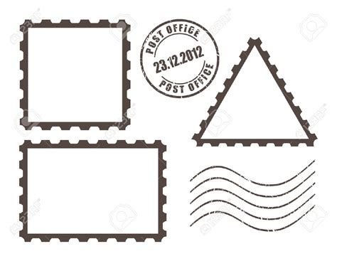 13 Stamps Clipart Preview Post Office Stamp HDClipartAll
