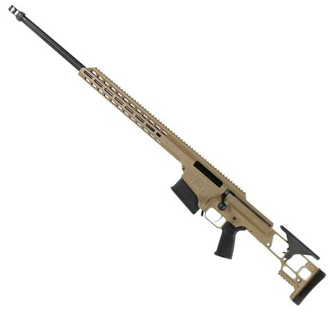 Barrett Mrad Flat Dark Earth Cerakote Bolt Action Rifle 338 Lapua