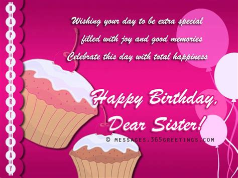 Happy Birthday Wishes For Sister And Sister Birthday Messages