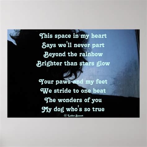 Poster Poem Ode To Dogs By Ladee Basset Zazzle