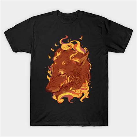 Fire Wolf Wolf T Shirt Teepublic