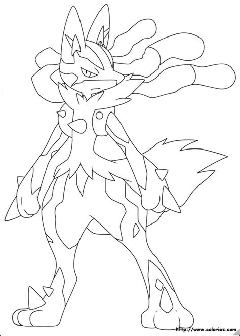 Lucario Coloring Page By Pekoponian On Deviantart Kleurplaten