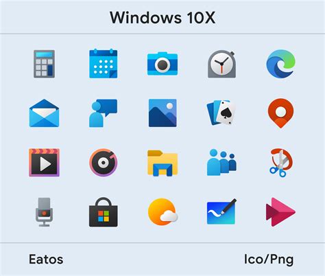 Windows 10x Icons By Eatosdesign On Deviantart