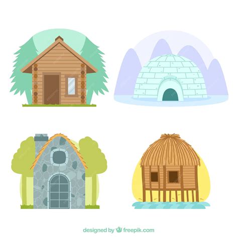 Diferentes Tipos De Casas Vector Gratis