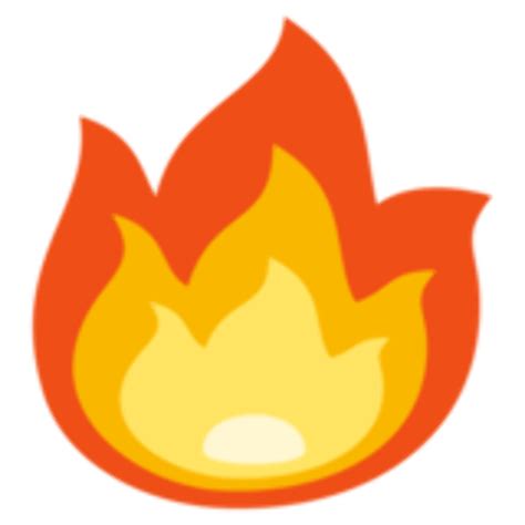 Download High Quality fire emoji transparent translucent Transparent png image