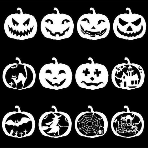 Halloween Pumpkin Stencil Set Drawing Templates Fruugo Au