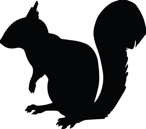 Squirrel Chipmunk Silhouette Clip Art Animal Silhouettes Png Download