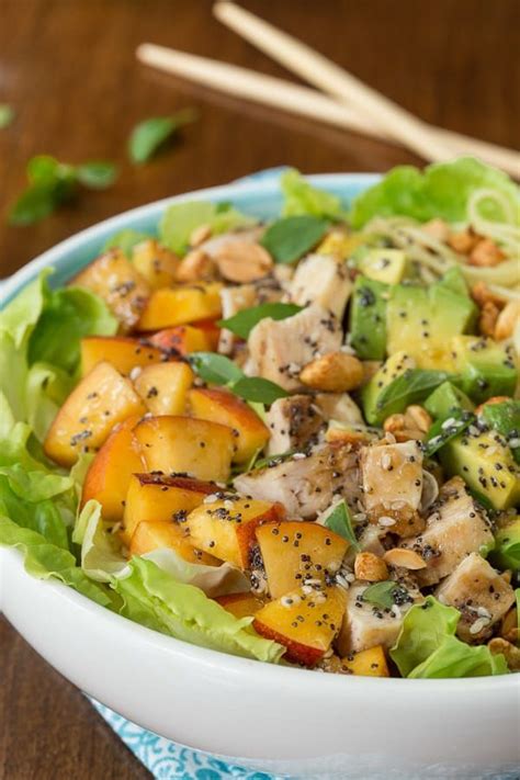 1 3/4 cups chicken broth, 1 1/2 lb skinless boneless chicken breast, 1/2 cup mayonnaise, 1/3 cup plain yogurt, 5 teaspoons curry powder, 1 tablespoon fresh lime juice, 1 teaspoon honey, 1/2 teaspoon ground ginger, 1/2 teaspoon salt, 1/4 teaspoon black pepper, 1 medium red onion. Asian Chicken and Coconut Curry Noodle Salad | Recipe ...