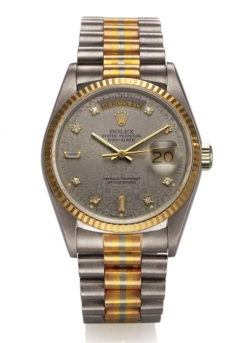 Rolex Oyster Perpetual Day Date Superlative Chronometer Officially Certified Case No