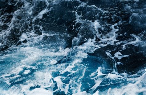 Blue Ocean Wave ~ Nature Photos ~ Creative Market