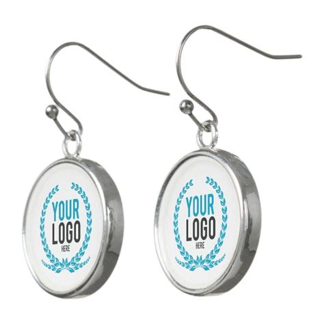 Create A Custom Business Logo Earrings Zazzle