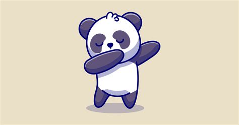 Cute Panda Dabbing Cartoon Cute Panda Dabbing Cartoon T Shirt