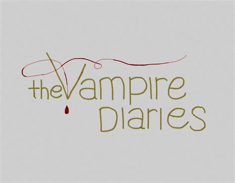 My Drawing Of Vampire Diaries Logo I Love This Show Soooo Much And Im