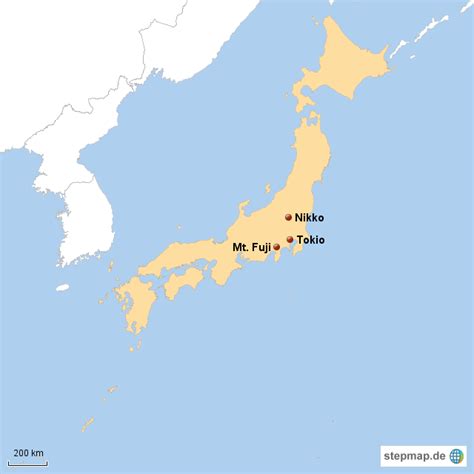 Wir haben ja schon viel gesehen auf der welt, aber. StepMap - Tokio - Landkarte für Japan