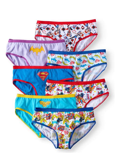 dc superhero girls girls underwear 7 pack panties sizes 4 8 deal brickseek