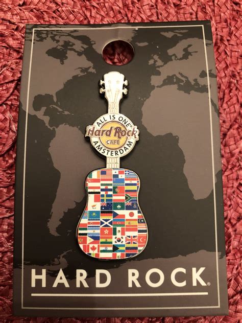 Hard Rock Cafe Amsterdam All is One Guitar Pin. | Hard rock cafe, Hard rock, Rock
