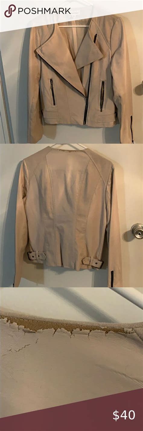 10,324 items on sale from $10. Calvin Klein cream faux leather & suede jacket in 2020 ...