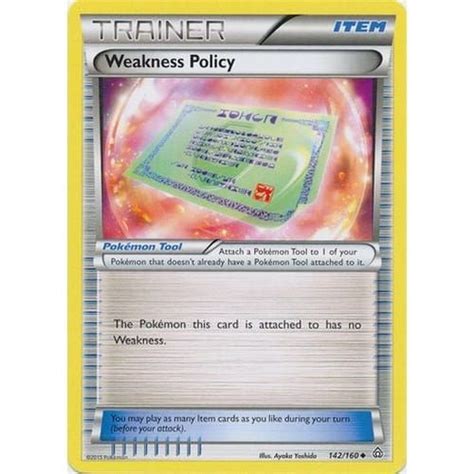 Maybe you would like to learn more about one of these? weakness policy trainer pokemon card | Pokemon weaknesses, Pokemon, Pokemon cards
