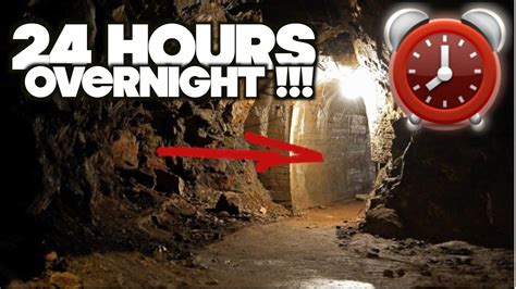 Staying Overnight In A Haunted Cave Scary 24 Hour Overnight Challenge