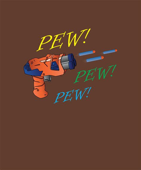 Pew Pew Pew Coloured Nerf Battle Gun Kids Love Painting By Eileen