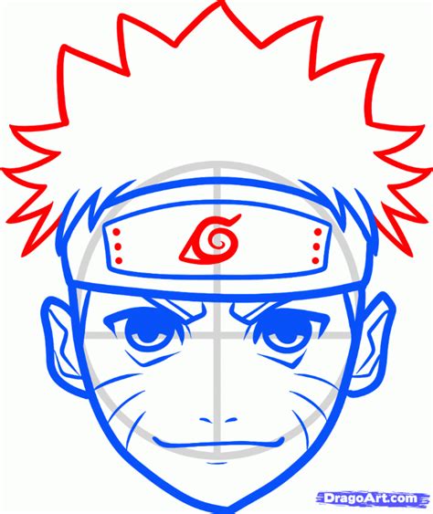 How To Draw Naruto Easy Drawing Tutorial 7 Steps Toons Mag