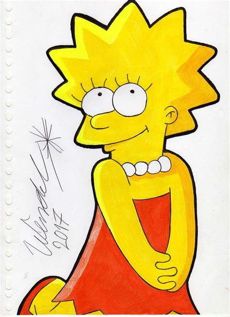 The Simpsons Lisa Simpson By Wendelkrolis On Deviantart