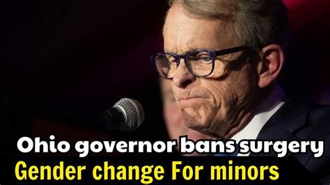 Ohio Governor Bans Gender Transition Surgeries For Minors Politics News 18 Youtube