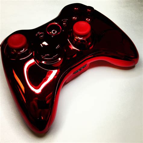 A Custom Modded Red Chrome Xbox 360 Rapid Fire Controller From Game
