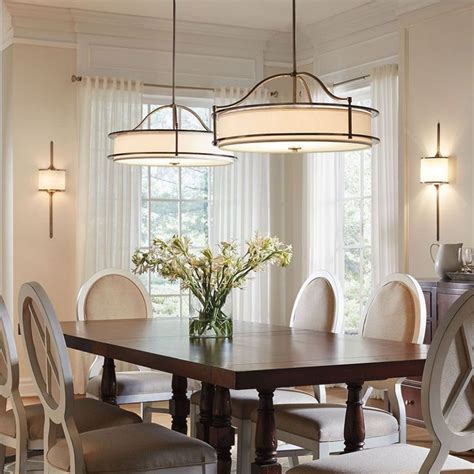 Awesome lighting over dining room table | Modern dining room lighting