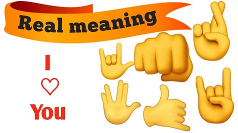 Sign Language Symbolic Hand Emoji Meaning Chart Draw Metro