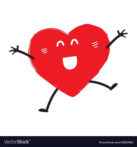 Happy Heart Emoji Royalty Free Vector Image Vectorstock