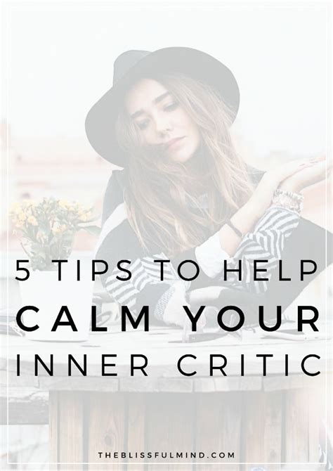 5 Tips For Dealing With Your Inner Critic The Blissful Mind Inner