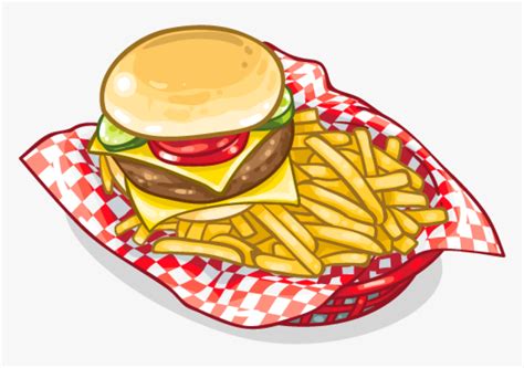 Hamburger And French Fries Clipart