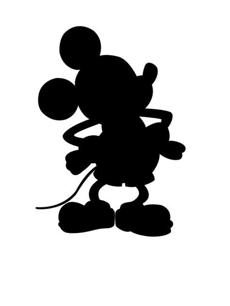 Silueta De Mickey Mouse Para Imprimir 😉 Colorear Dibujosletras