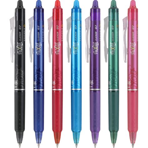 Pilot Frixion Clicker Erasable Refillable And Retractable Gel Ink Pens