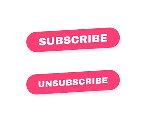 Premium Vector Subscribe And Unsubscribe Geometric Button Label For