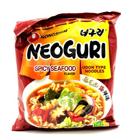 Nongshim Neoguri Spicy Seafood Flavor Ramen 4 21 Oz 120 G Well Come Asian Market