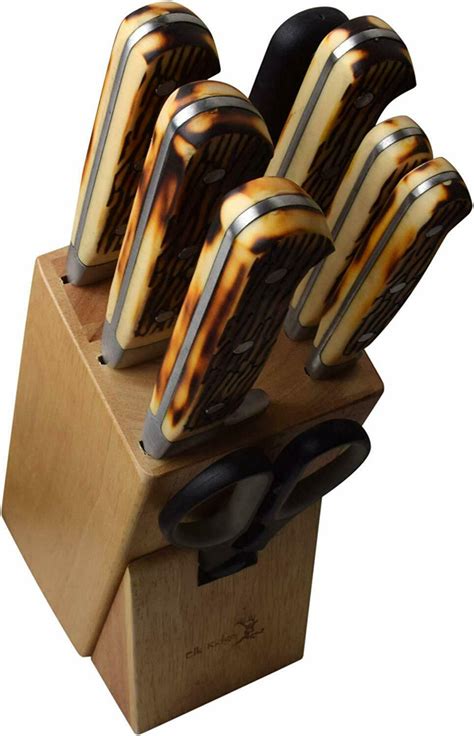 Maybe you would like to learn more about one of these? Elk Ridge Stainless Steel 9 Piece Kitchen Knife Set with ...