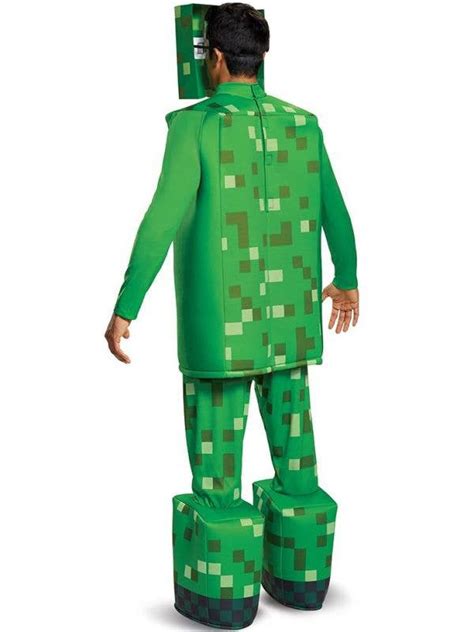 Adults Prestige Green Creeper Costume Creeper Minecraft Costume