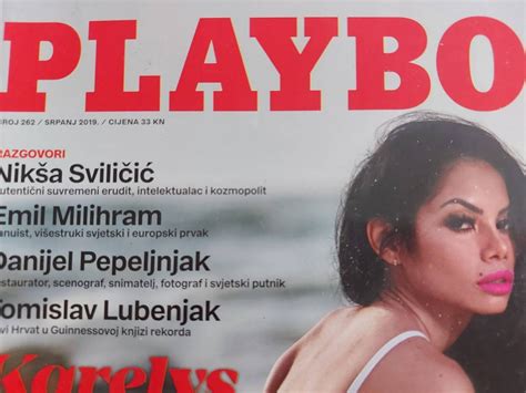 Playboy Magazine Croatia New July Cover Karelys Etsy