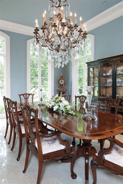 Red is a more formal dining room color but can also go in a country direction. Wonderful Elegant Dining Room Design Ideas 1 (With images ...