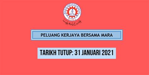 Peluang jadi jutawan cuma dalam masa 1 hingga 3 tahun. Peluang Kerjaya Bersama MARA, 13 Jawatan Kosong Dibuka ...