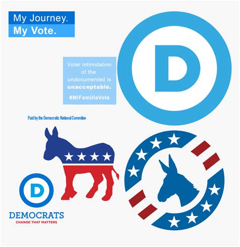 Transparent Democrat Donkey Png Democratic Party Logo Png Png Download Transparent Png