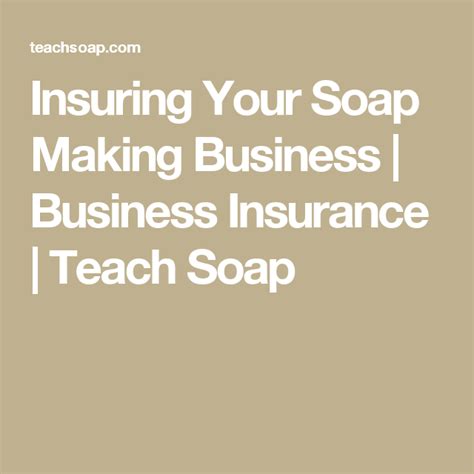 Sometimes it can be quite hard to find the supplies needed to make handmade soap. Business Insurance | Business insurance, Soap, Teaching