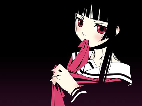 Fondos De Pantalla 1600x1200 Px Chicas Anime Pelo Oscuro Jigoku