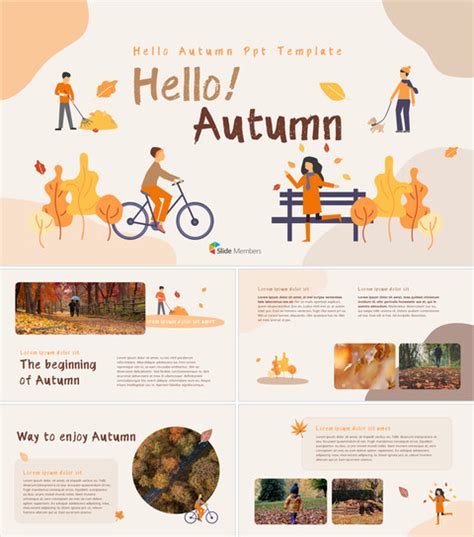 Autumn Scenery Slide Powerpoint