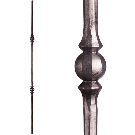 Deck metal spindles handrail balusters aluminum home depot railing. HOUSE OF FORGINGS Tuscan Round Hammered 44 in. x 0.5625 in ...