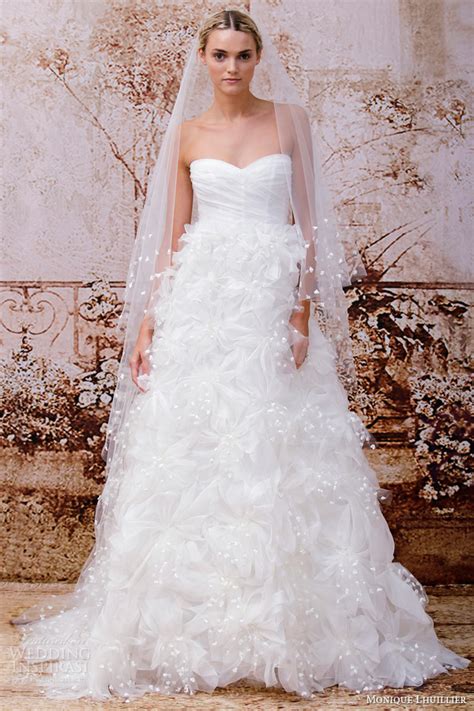 Monique Lhuillier Fall 2014 Wedding Dresses Wedding Inspirasi