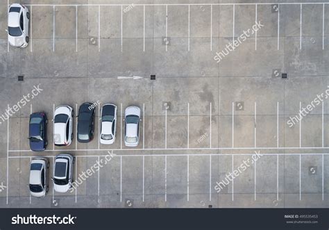 Empty Parking Lots Aerial View Stock Photo 495535453 Shutterstock