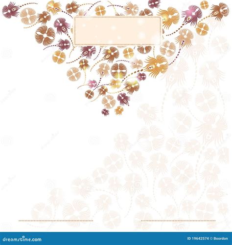 Background Banner Flower Style Stock Vector - Illustration of color